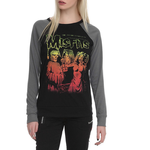 Misfits Shocking Return punk rock Raglan Official T-Shirt 3XL NWT - Picture 1 of 3